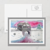 Briefkaart met sneeuwbedekking (Voorkant / Achterkant)
