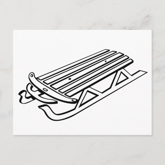 Briefkaart met sneeuwblaasjes in de winter (Voorkant)