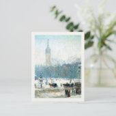 Briefkaart met Snowy Madison Square (Staand voorkant)