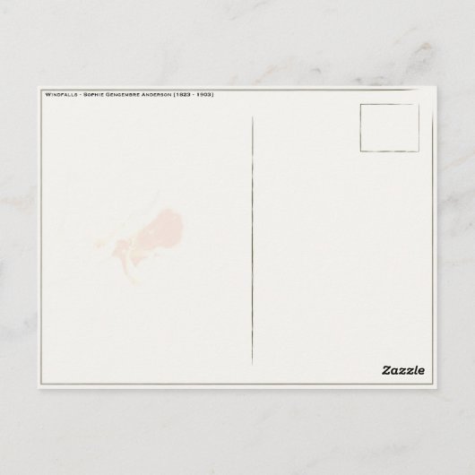 Briefkaart met Sophie Gengembre Anderson Painting (Achterkant)