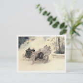 Briefkaart met  sportauto's (Staand voorkant)