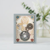 briefkaart met /steampunk (Staand voorkant)