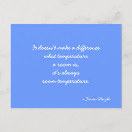 Briefkaart met Steven Wright