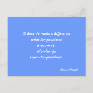 Briefkaart met Steven Wright