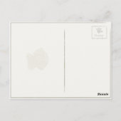 Briefkaart met  stijl met Cute Dachshund (Achterkant)