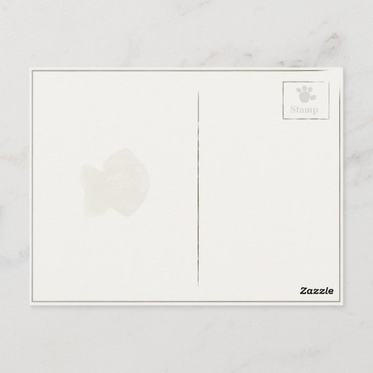 Briefkaart met  stijl met Cute Dachshund (Achterkant)