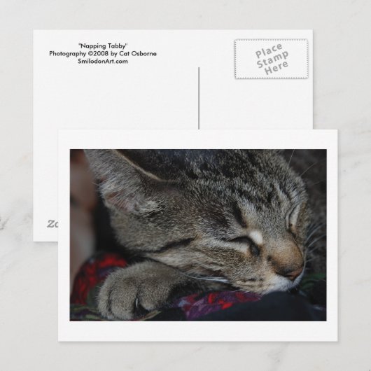 Briefkaart met tabletomhulling (Voorkant / Achterkant)