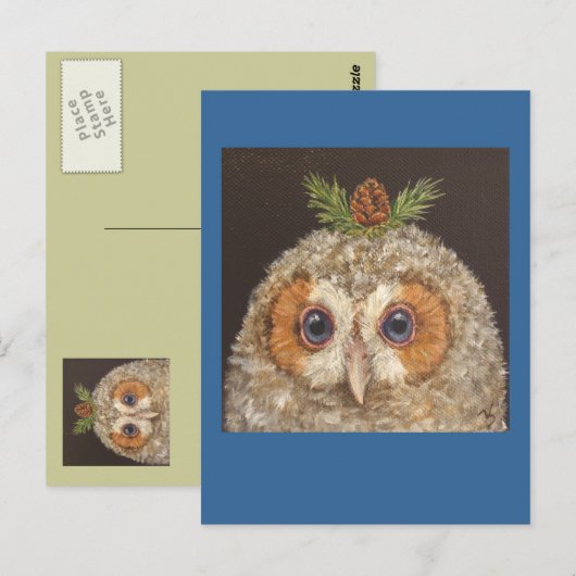 briefkaart met tamarack (Voorkant / Achterkant)