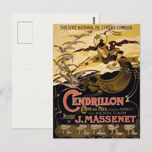 Briefkaart met theaterPoster (Voorkant / Achterkant)