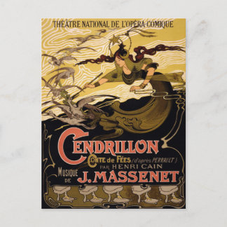 Briefkaart met  theaterPoster