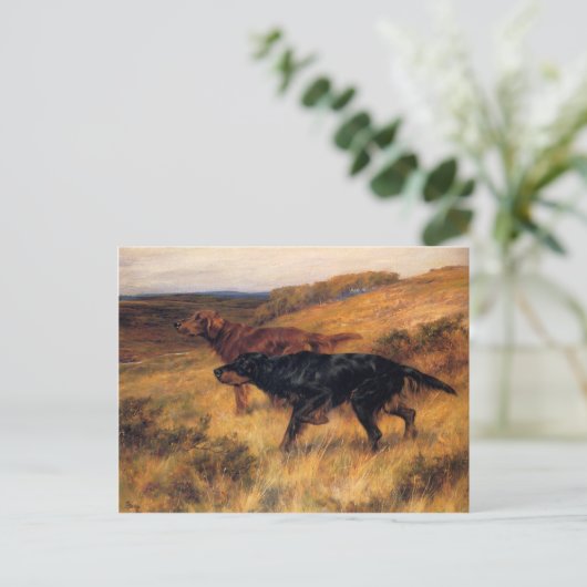 Briefkaart met Thomas Blinks schilderen (Staand voorkant)