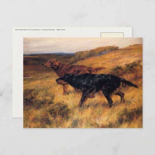 Briefkaart met Thomas Blinks schilderen (Voorkant / Achterkant)