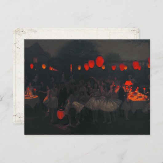 Briefkaart met Thomas Cooper Gotch Painting (Voorkant / Achterkant)