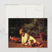 Briefkaart met Thomas Eakins schilderen (Voorkant / Achterkant)