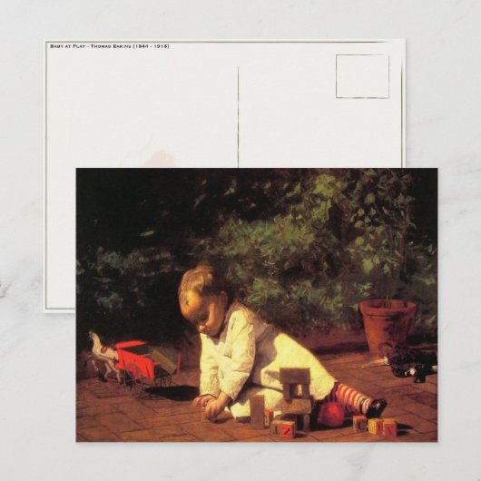 Briefkaart met Thomas Eakins schilderen (Voorkant / Achterkant)