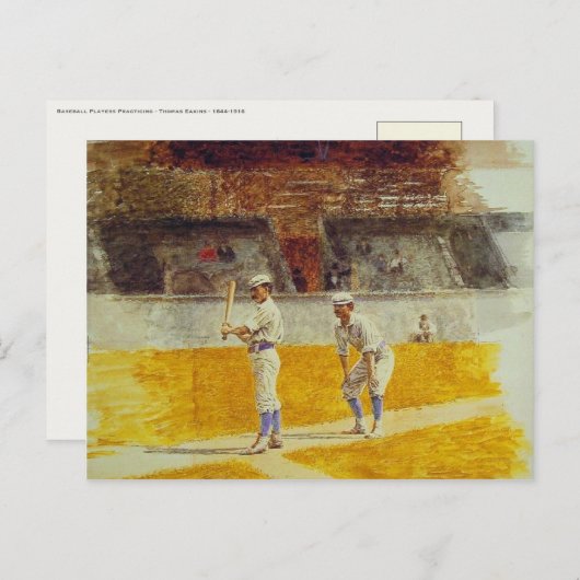 Briefkaart met Thomas Eakins schilderen (Voorkant / Achterkant)