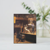 Briefkaart met Thomas Eakins schilderen (Staand voorkant)