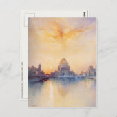 Briefkaart met Thomas Moran schilderen (Voorkant / Achterkant)