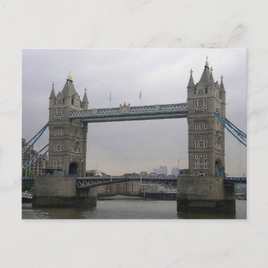 Briefkaart met Tower Bridge over de Theems (Voorkant)