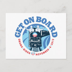 Briefkaart met trein