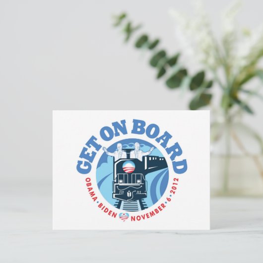 Briefkaart met trein (Staand voorkant)