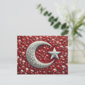 Briefkaart met Turks Kleuren Design (Staand voorkant)