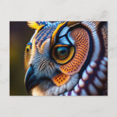 Briefkaart met uil (Voorkant)