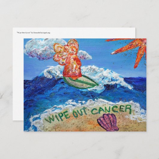 Briefkaart met uitspoeling kanker (Voorkant / Achterkant)