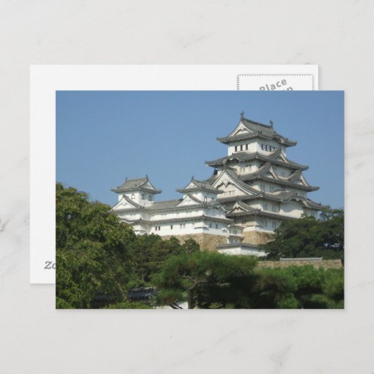 Briefkaart met uitzicht van Himeji Castle (Voorkant / Achterkant)