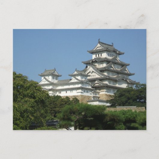 Briefkaart met uitzicht van Himeji Castle (Voorkant)