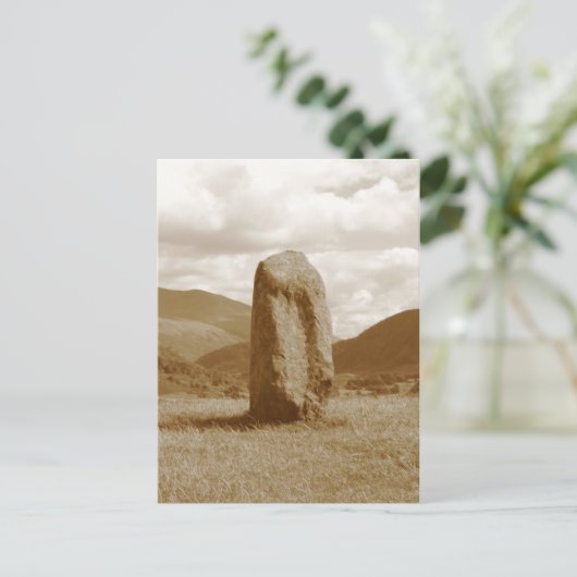 Briefkaart met vaste steen (Staand voorkant)