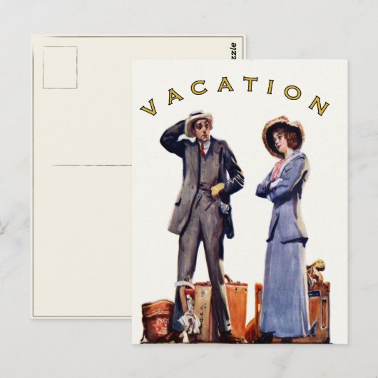 Briefkaart met  ventilatie-afdruk (Voorkant / Achterkant)