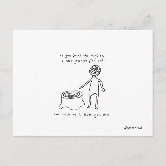 briefkaart met verliezer (Voorkant)