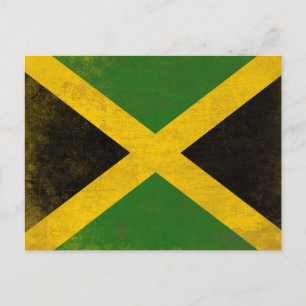 Briefkaart met vieze vlag uit Jamaica