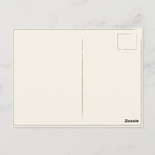 Briefkaart met Vintage Ad-Poster (Achterkant)