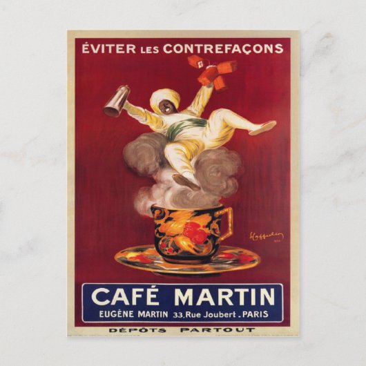Briefkaart met Vintage en Poster (Voorkant)