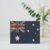 Briefkaart met vlag uit Australië (Staand voorkant)