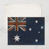 Briefkaart met vlag uit Australië (Voorkant / Achterkant)