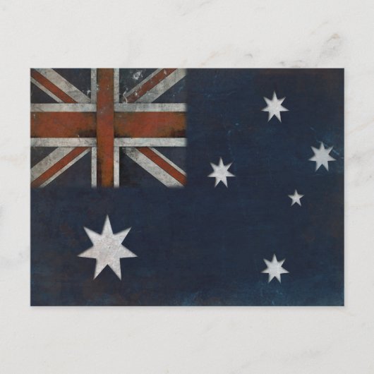 Briefkaart met vlag uit Australië (Voorkant)
