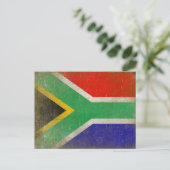Briefkaart met vlag uit Zuid-Afrika (Staand voorkant)