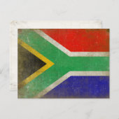 Briefkaart met vlag uit Zuid-Afrika (Voorkant / Achterkant)