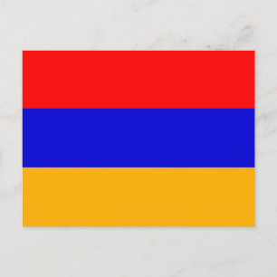 Briefkaart met vlag van Armenië