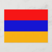 Briefkaart met vlag van Armenië (Voorkant)