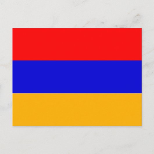 Briefkaart met vlag van Armenië (Voorkant)
