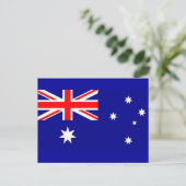 Briefkaart met vlag van Australië (Staand voorkant)