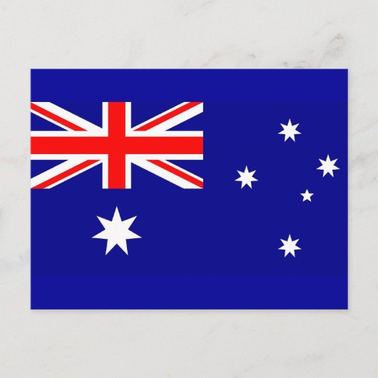 Briefkaart met vlag van Australië (Voorkant)