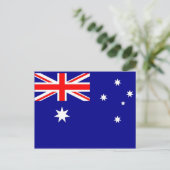 Briefkaart met vlag van Australië (Staand voorkant)