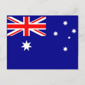 Briefkaart met vlag van Australië (Voorkant)