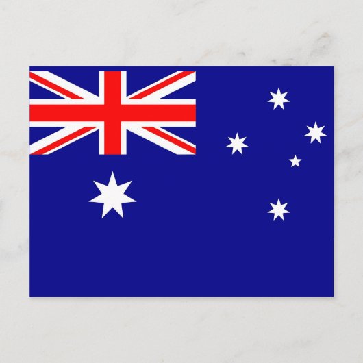 Briefkaart met vlag van Australië (Voorkant)