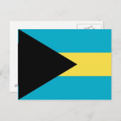 Briefkaart met vlag van Bahama's (Voorkant / Achterkant)